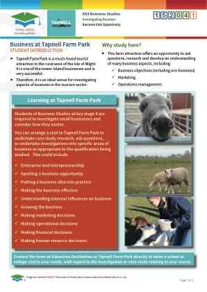 Click to view Resource 152041 Business Visit Opportunity for GCSE Students