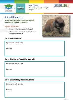 Click to view Resource 152121 Animal Reporter!