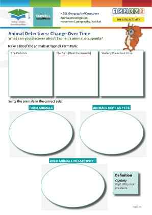 Click to view Resource 152062 Animal investigation - movement, geography, habitat