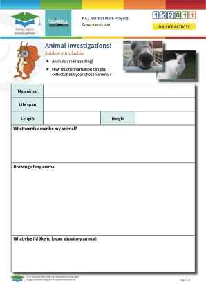 Click to view Resource 152011 Animal Mini-Project