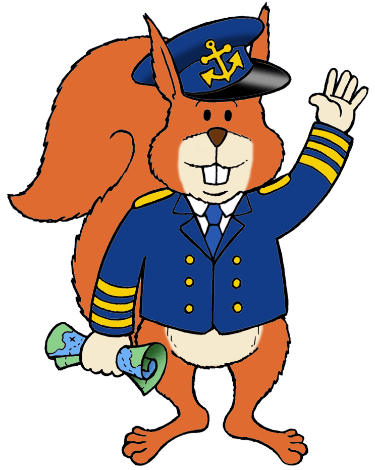 ED the squirrel is delighted to introduce the top 10 reasons why the Isle of Wight is the best school trip destination