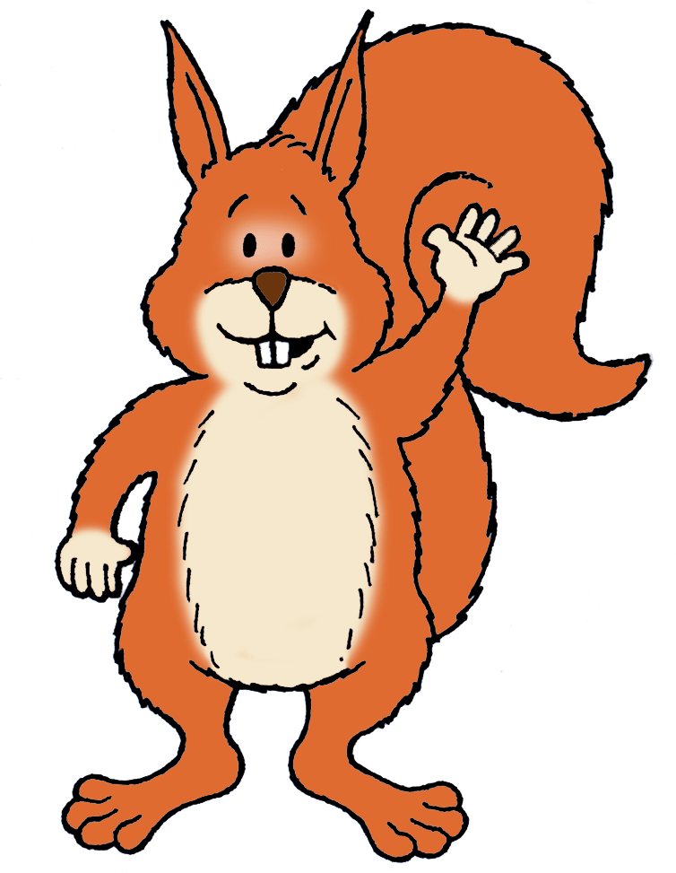 ED Squirrel waving