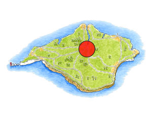 Map showing Newport on the Isle of Wight
