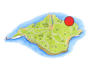 Map showing Ryde on the Isle of Wight